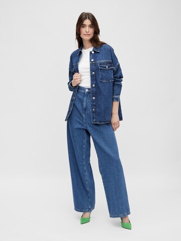 Wide leg Jeans con pieghe 'Una' di ONLY in blu
