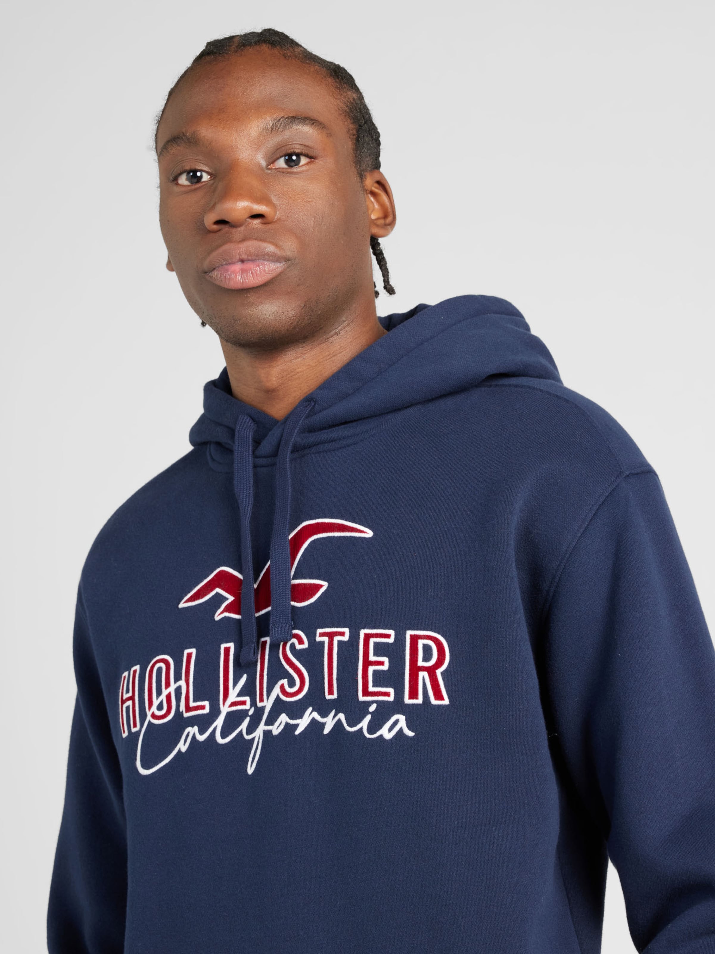Navy blue top hollister hoodie