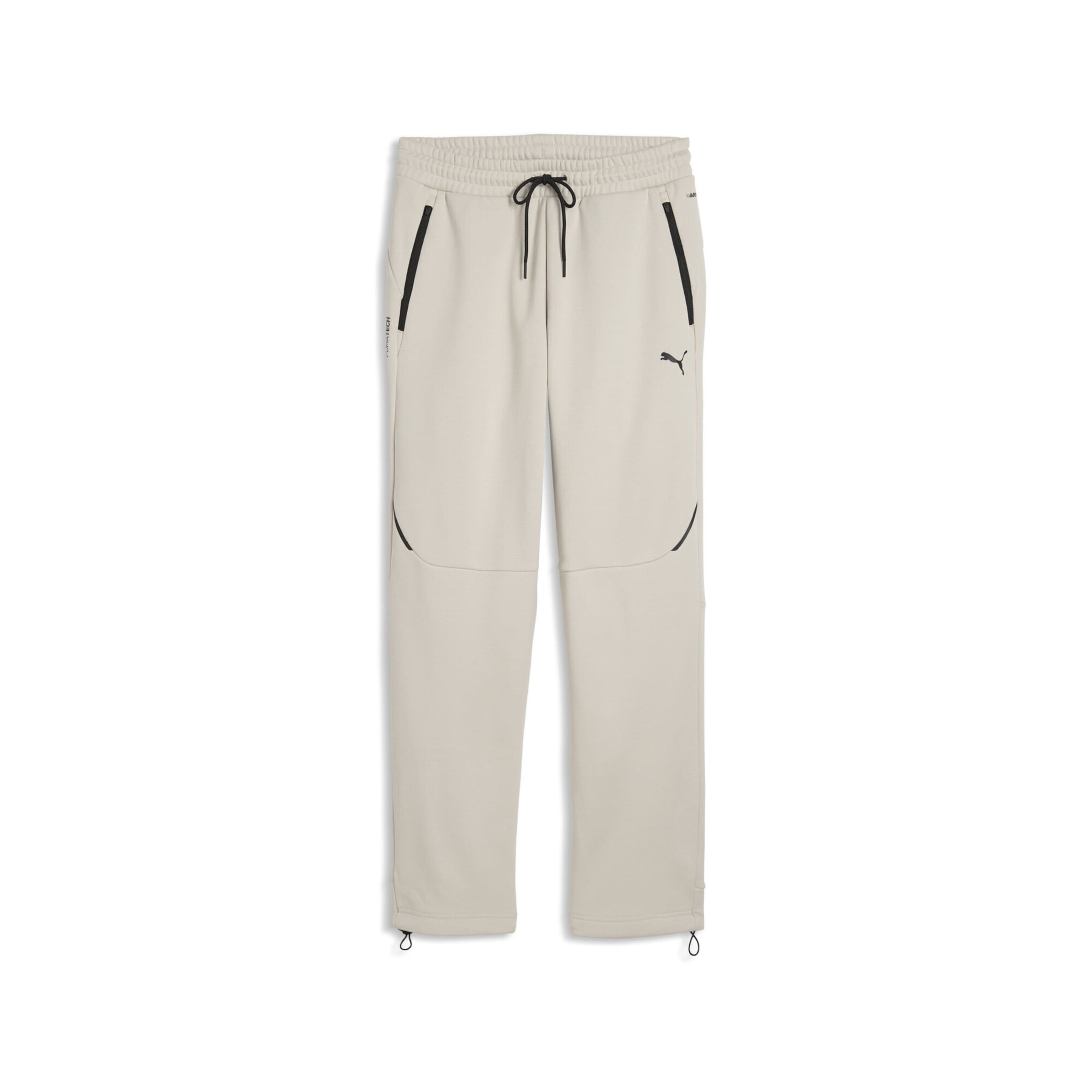 PUMA Regular Sportbroek in Beige: voorkant
