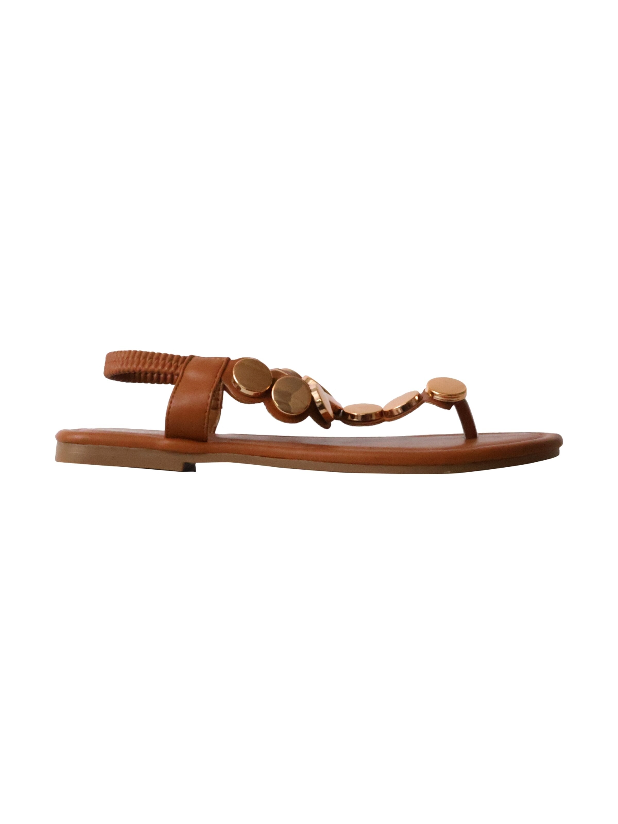 Sixth Sense Sandaal 'Flache Slipper-Sandalen „Paris“' in Bruin