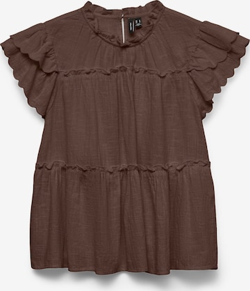 Chemisier 'VMMIE' VERO MODA en marron : devant