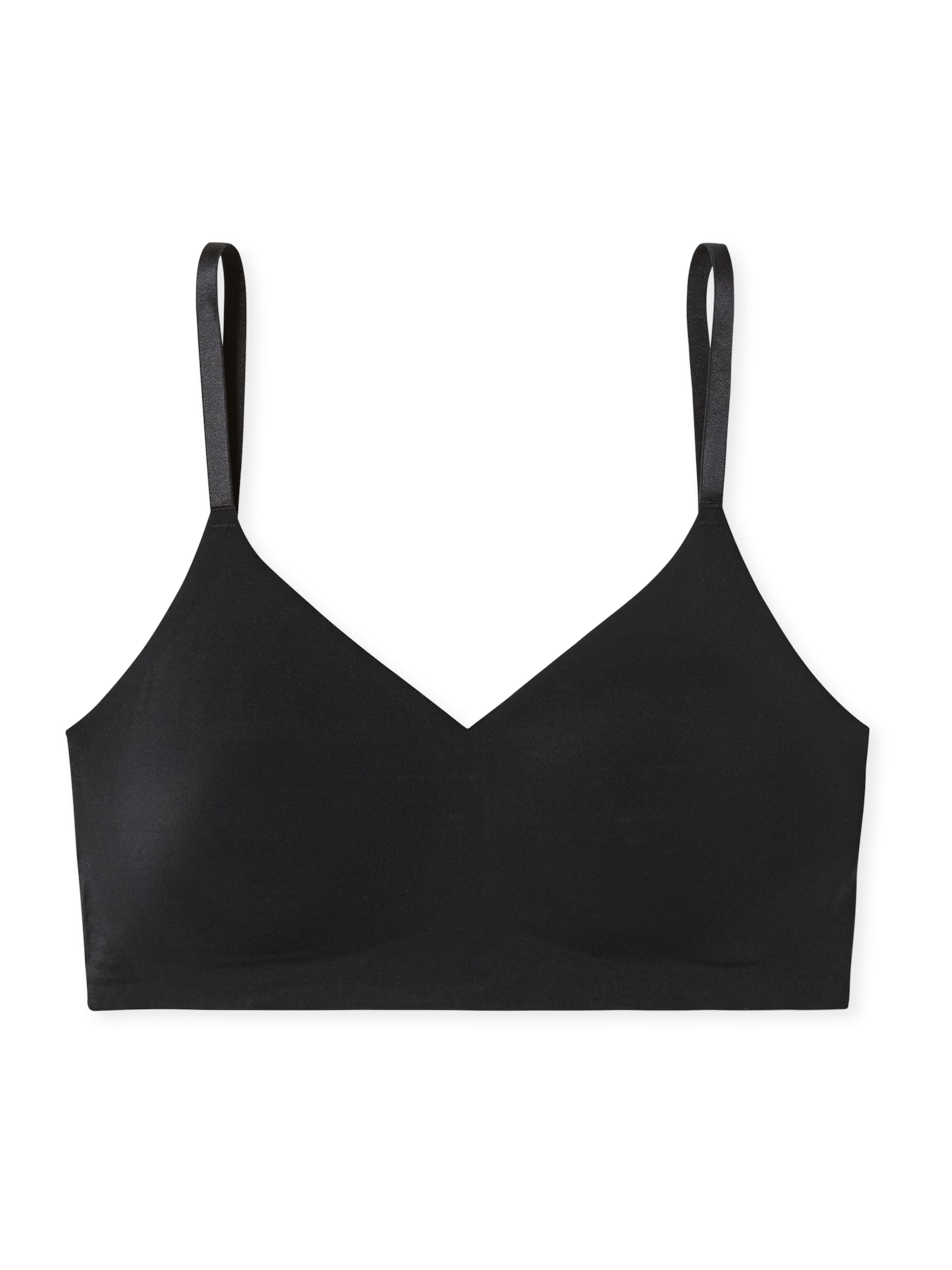 SCHIESSER Bra 'Invisible Soft' in Black: front