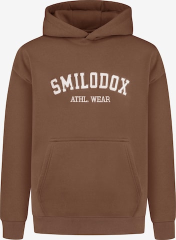 Smilodox Sweatshirt ' Kayson ' in Brown: front