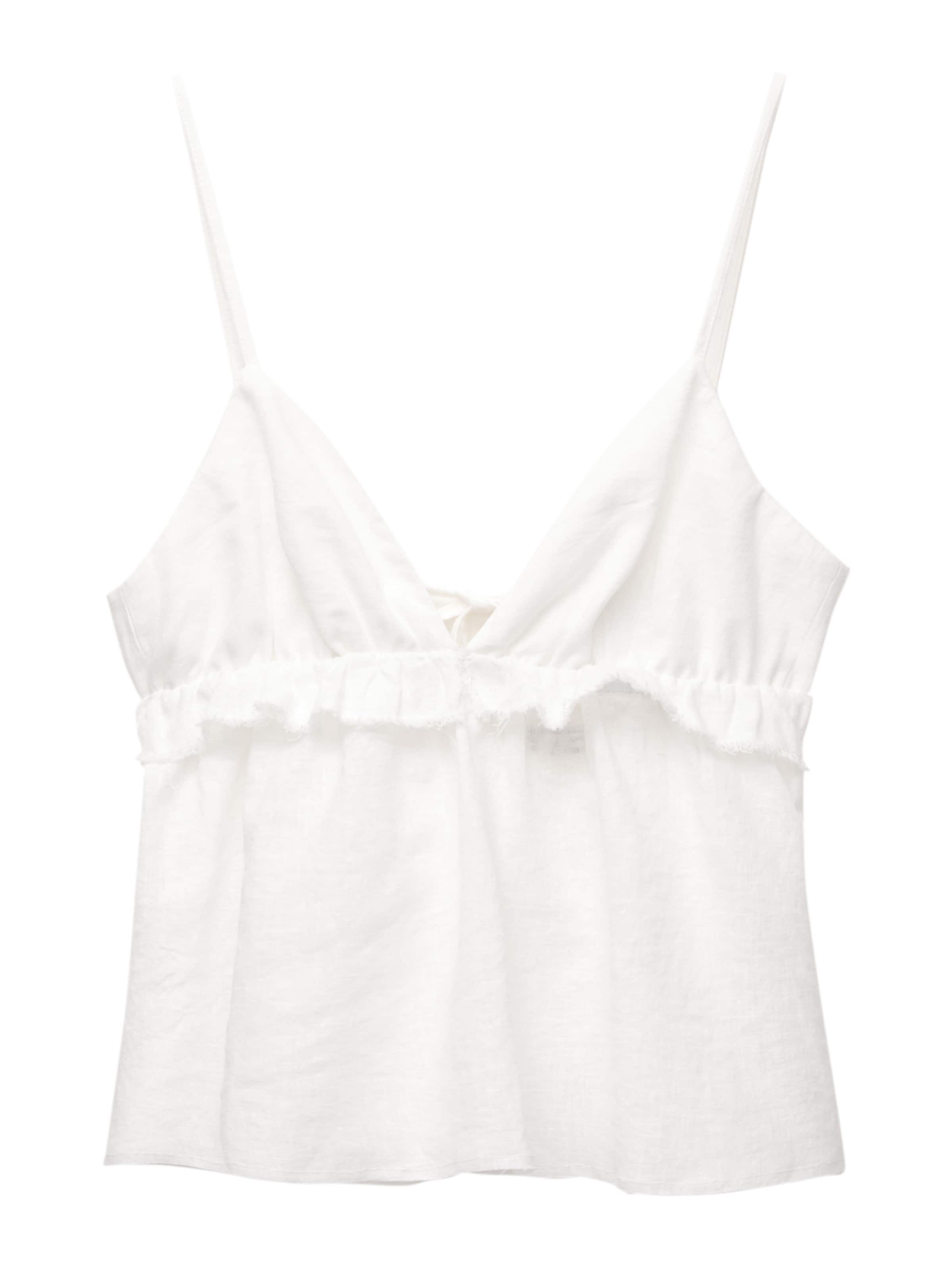 Top di Pull&Bear in bianco: frontale