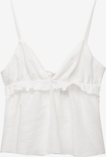 Pull&Bear Toppi värissä valkoinen, Tuotenäkymä