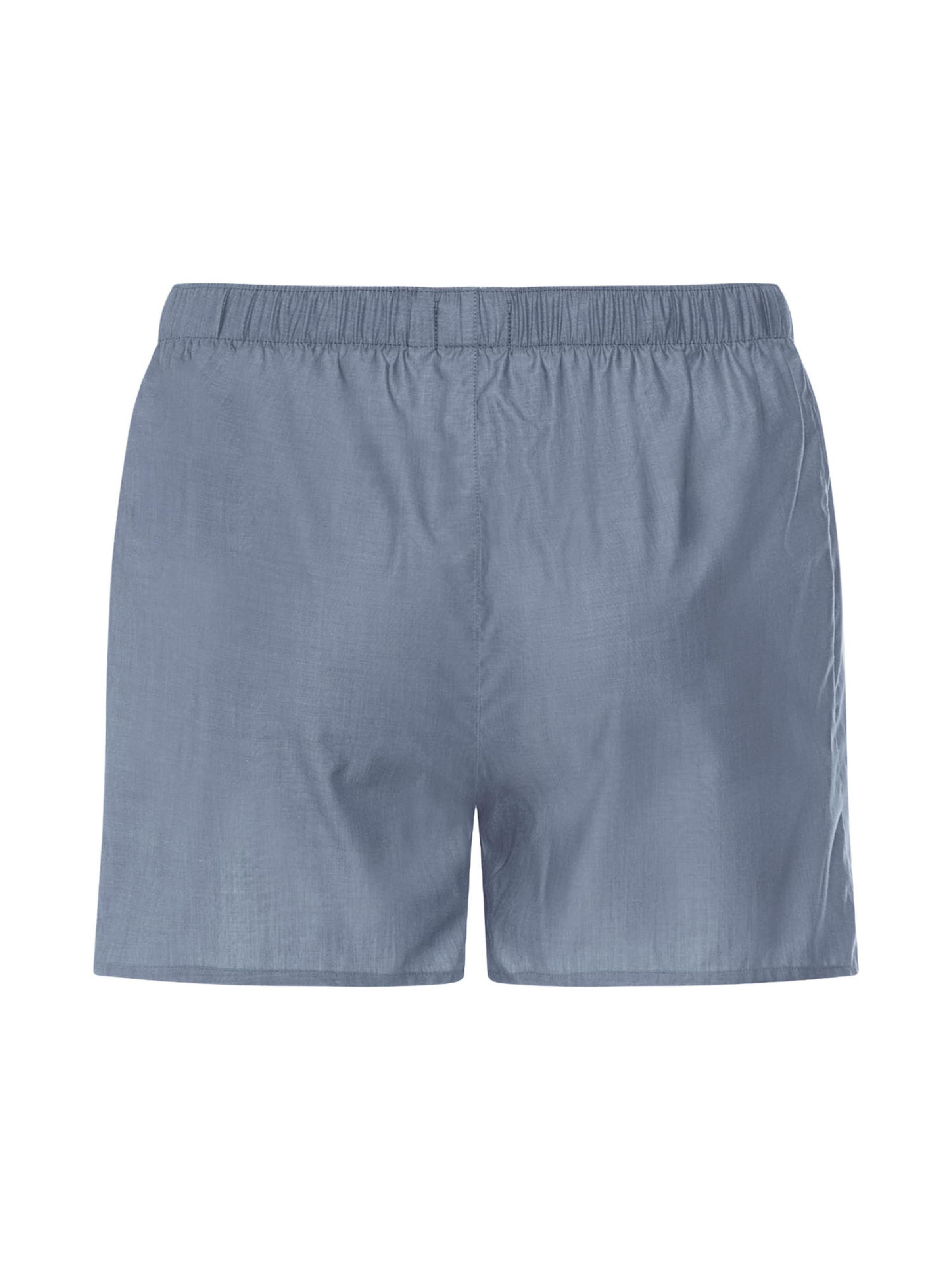 Hanro Boxershorts ' Fancy Woven ' in Blauw