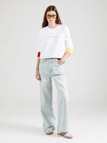 Sweat-shirt UNITED COLORS OF BENETTON en blanc