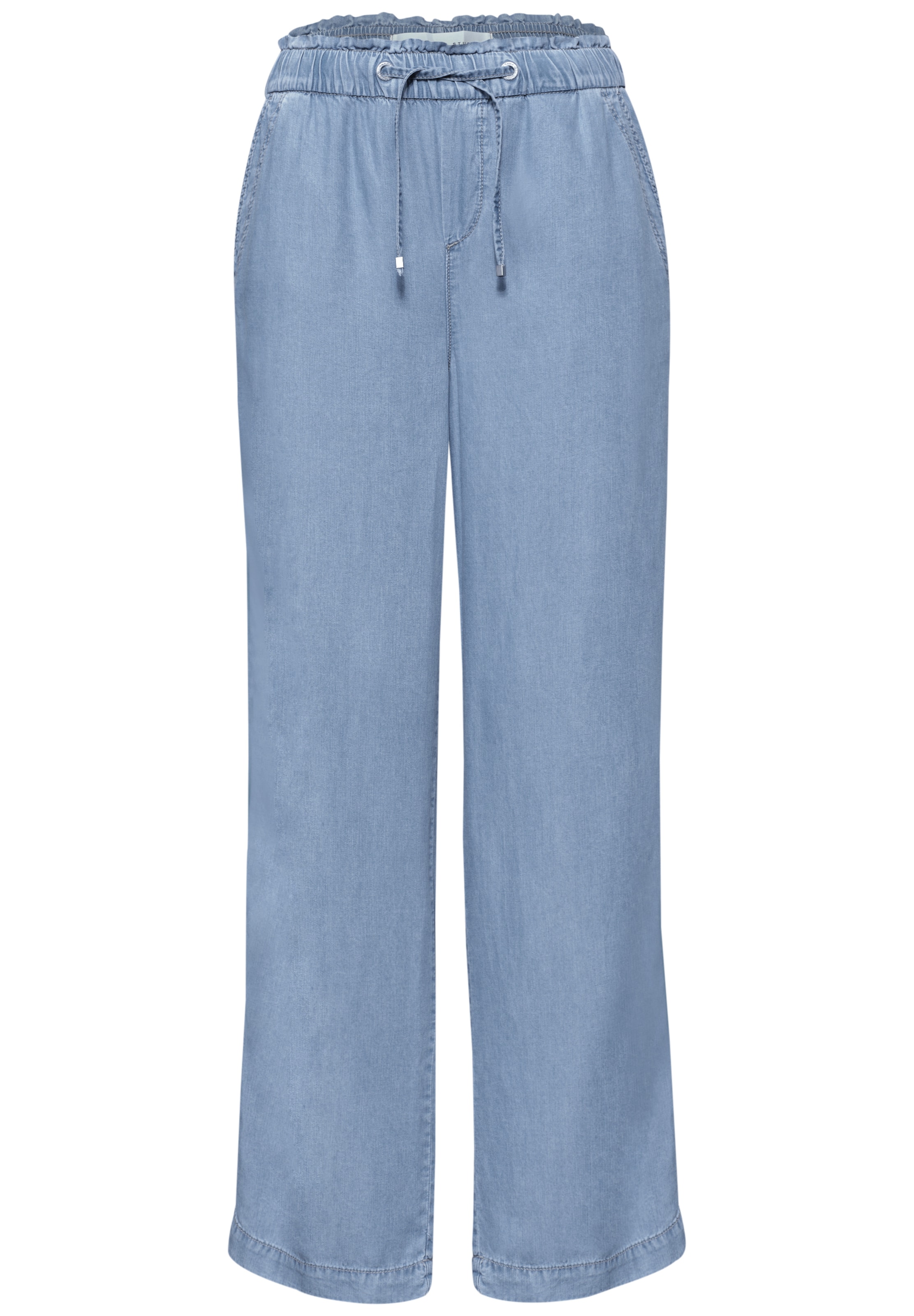 Street One Studio Loosefit Hose in Blau: Vorderseite