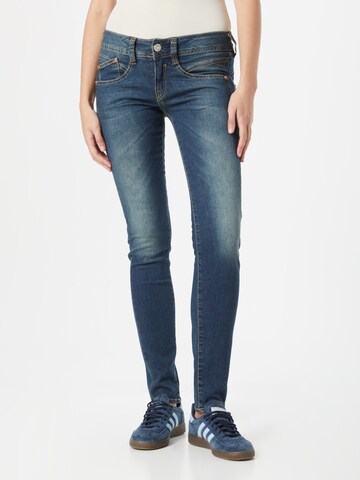 Herrlicher Slimfit Jeans 'Gila' in Blauw: voorkant