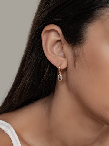 Hey Happiness - Pendientes 'February Birthstone' en oro