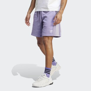 Regular Pantalon 'Rekive' ADIDAS ORIGINALS en violet : devant