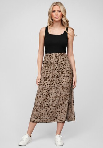 Cloud5ive Jurk in Bruin: voorkant