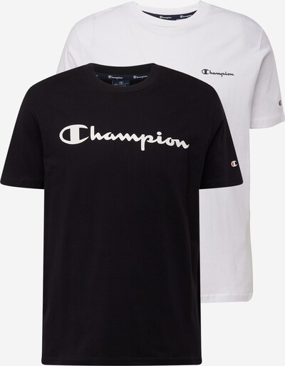 Maglietta Champion Authentic Athletic Apparel di colore nero / bianco, Visualizzazione prodotti