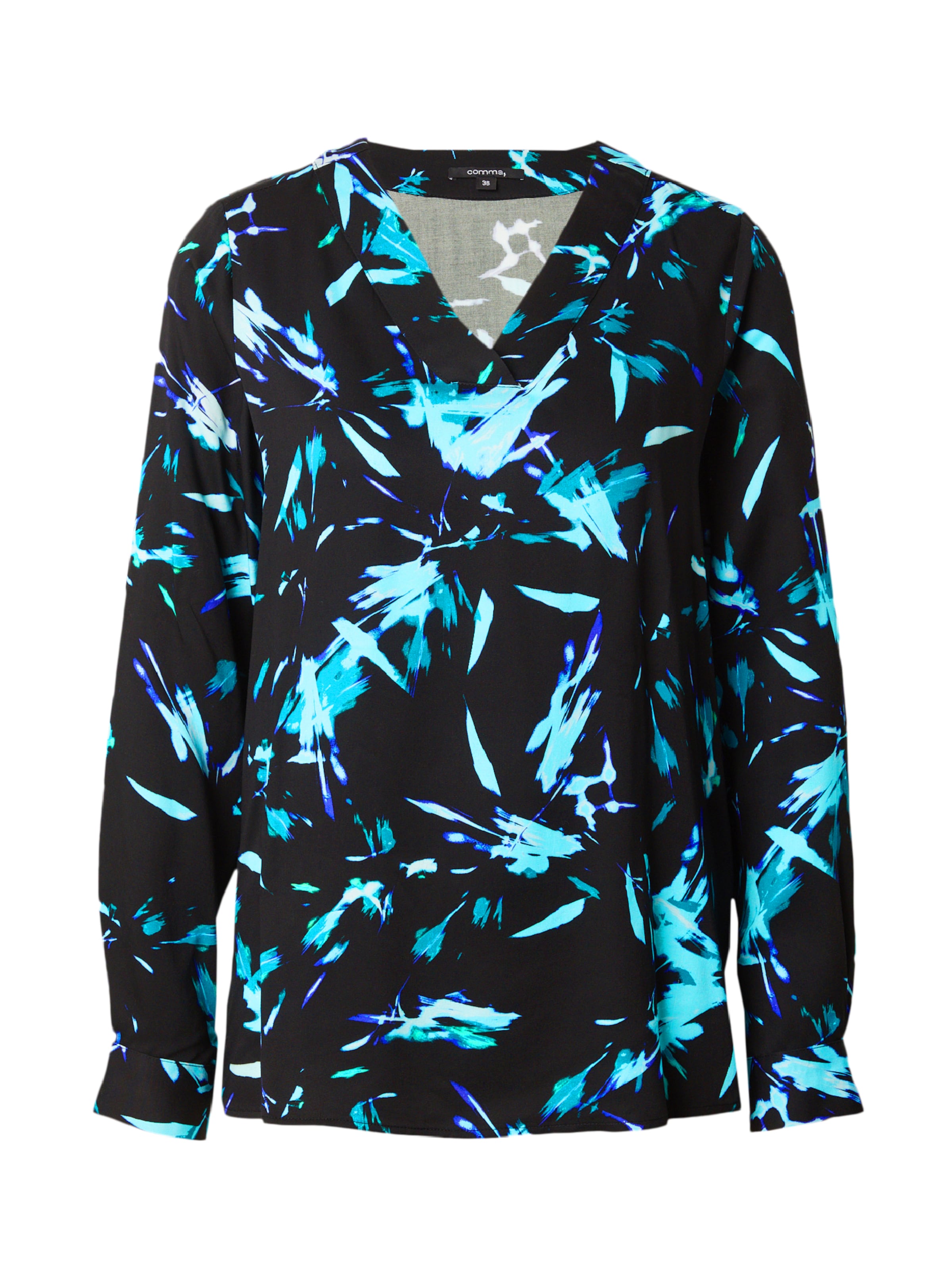 COMMA Bluse in Schwarz: Vorderseite