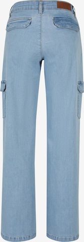 Wide leg Jeans cargo di Urban Classics in blu