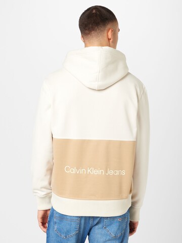 Sweat-shirt Calvin Klein Jeans en beige