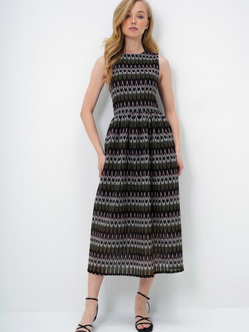 Trend Alaçatı Stili Πλεκτό φόρεμα σε πράσινο