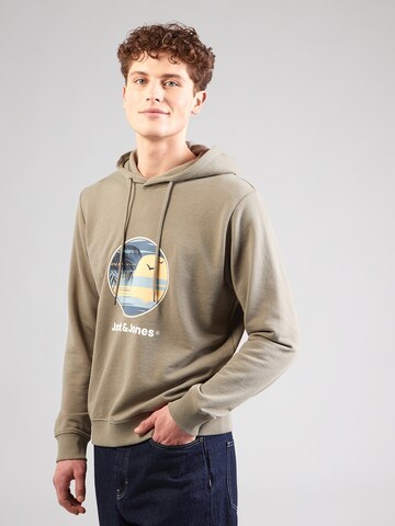 JACK & JONES Majica 'JJPERRY' | siva barva: sprednja stran