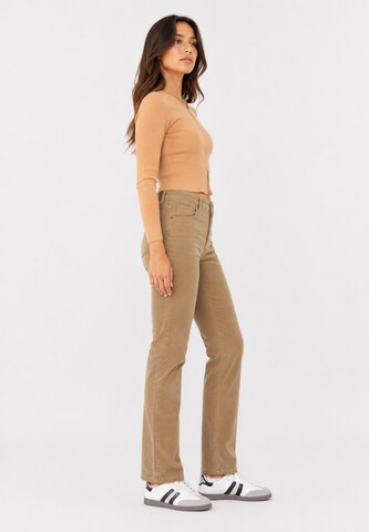 Regular Pantalon Elara en vert