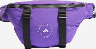 adidas by Stella McCartney Sportgürteltasche in dunkellila / schwarz / weiß, Produktansicht