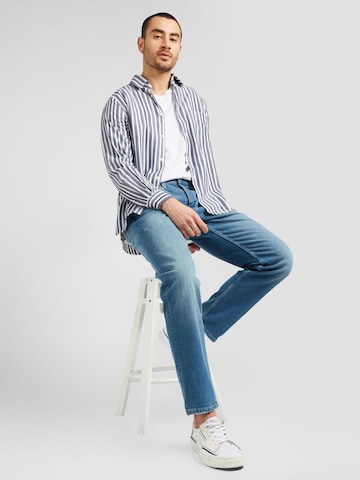 s.Oliver Regular fit Button Up Shirt in Blue