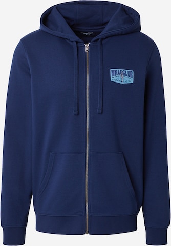 WRANGLER Кофта на молнии в Синий: спереди