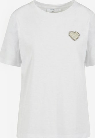 Coster Copenhagen Top ' Beaded ' in Wit: voorkant