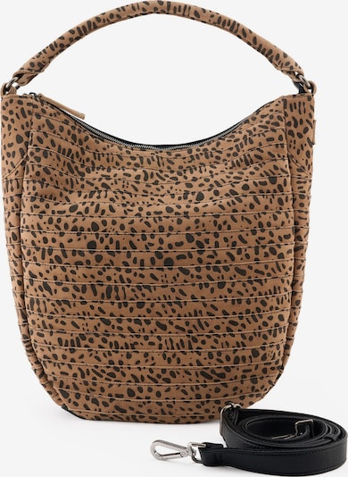 FREDsBRUDER Schultertasche in camel / schwarz, Produktansicht