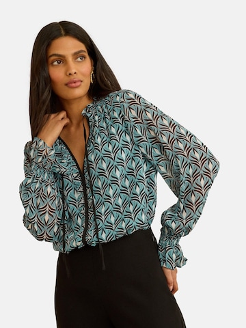 love & roses Blúzka - Modrá: predná strana