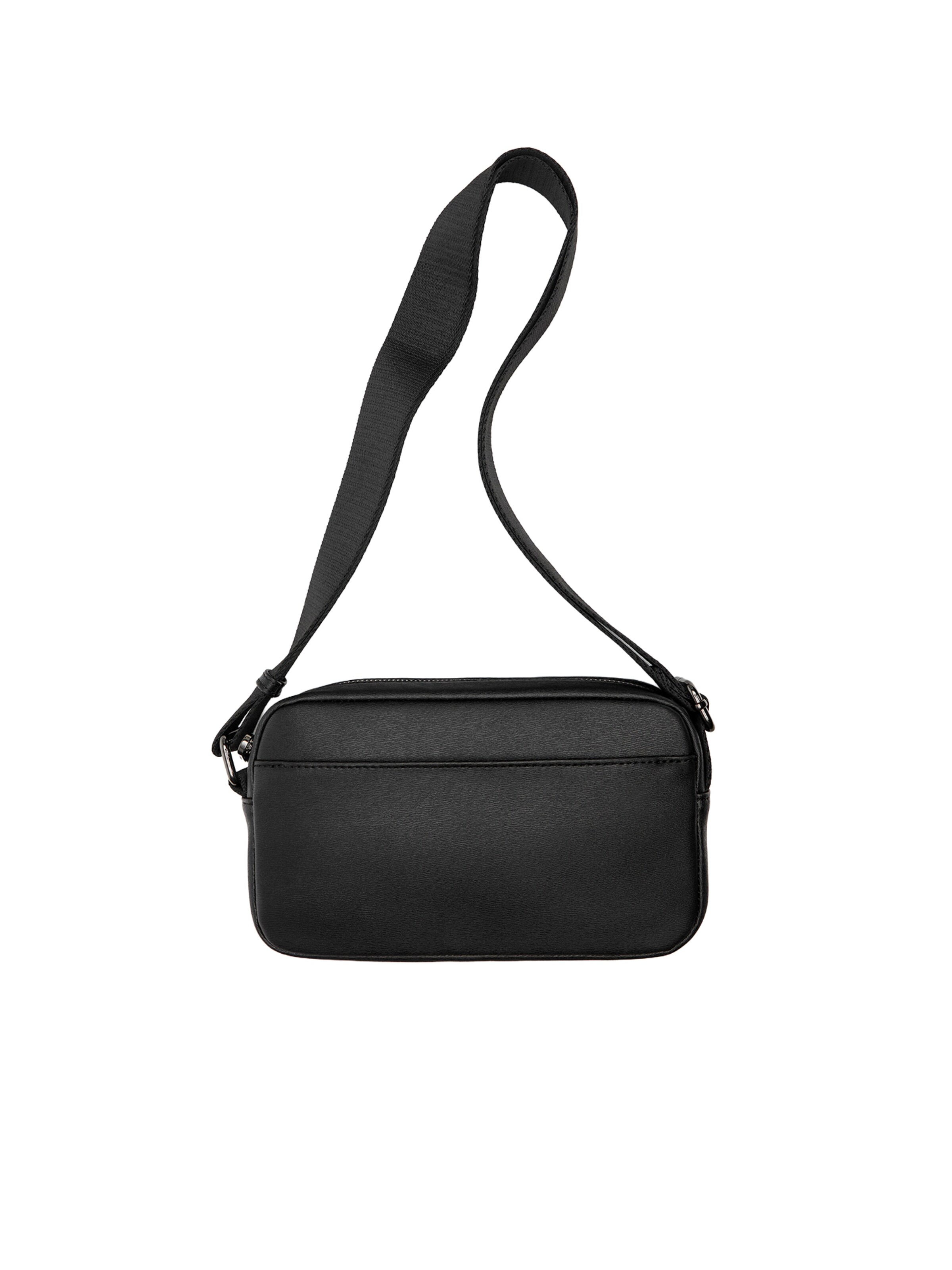 Pull&Bear Torba za čez ramo | črna barva: sprednja stran