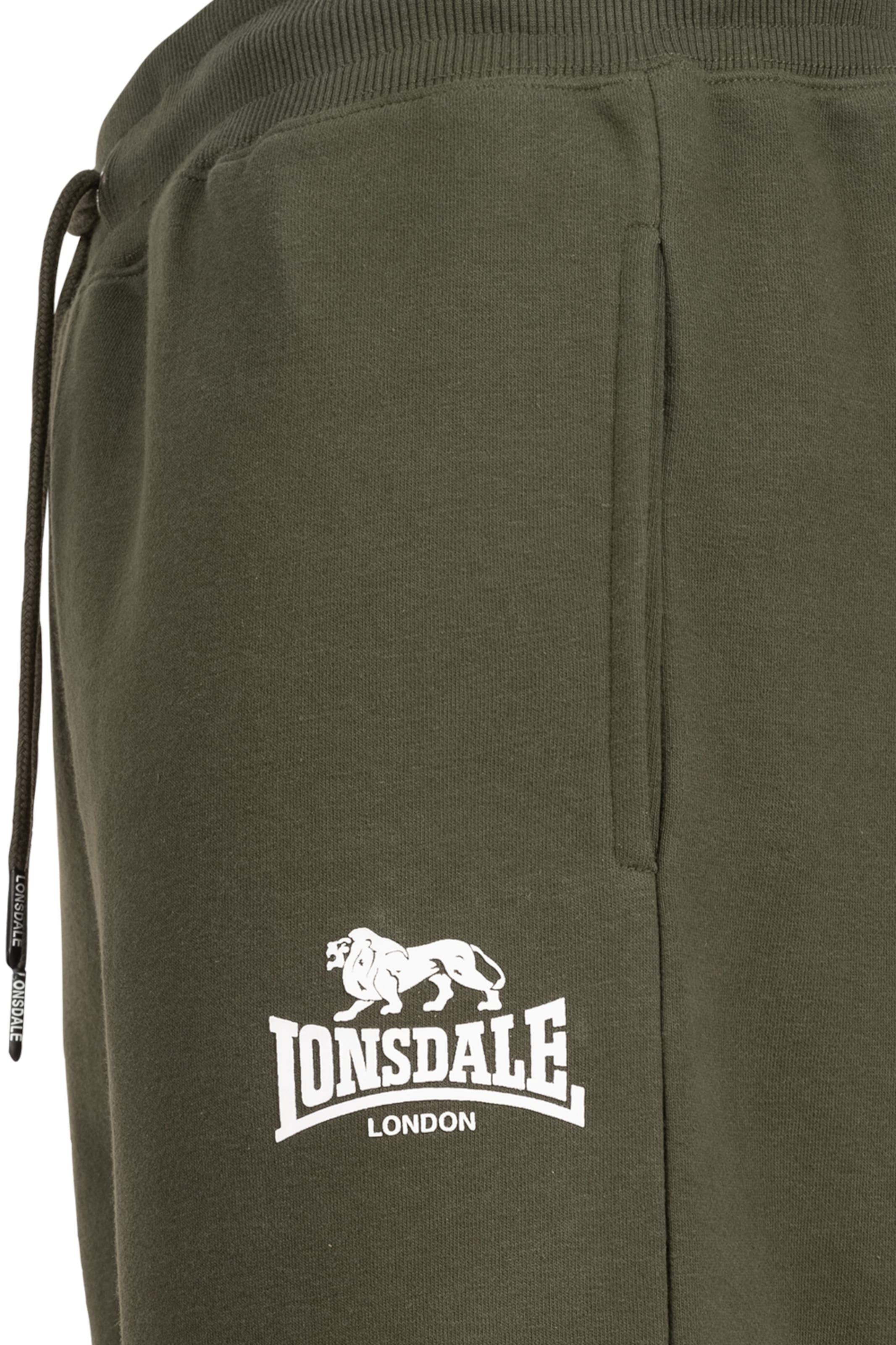 LONSDALE Tapered Housut 'PILSDON' värissä vihreä