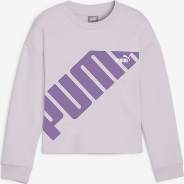 PUMA Sweatshirt 'Power' in Purple: front