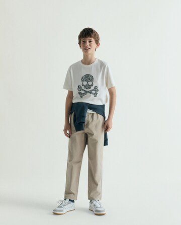 T-Shirt 'Magic Skull' Scalpers en blanc : devant
