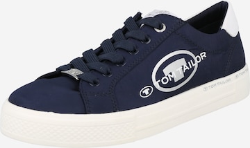 TOM TAILOR Platform trainers in Blue: front