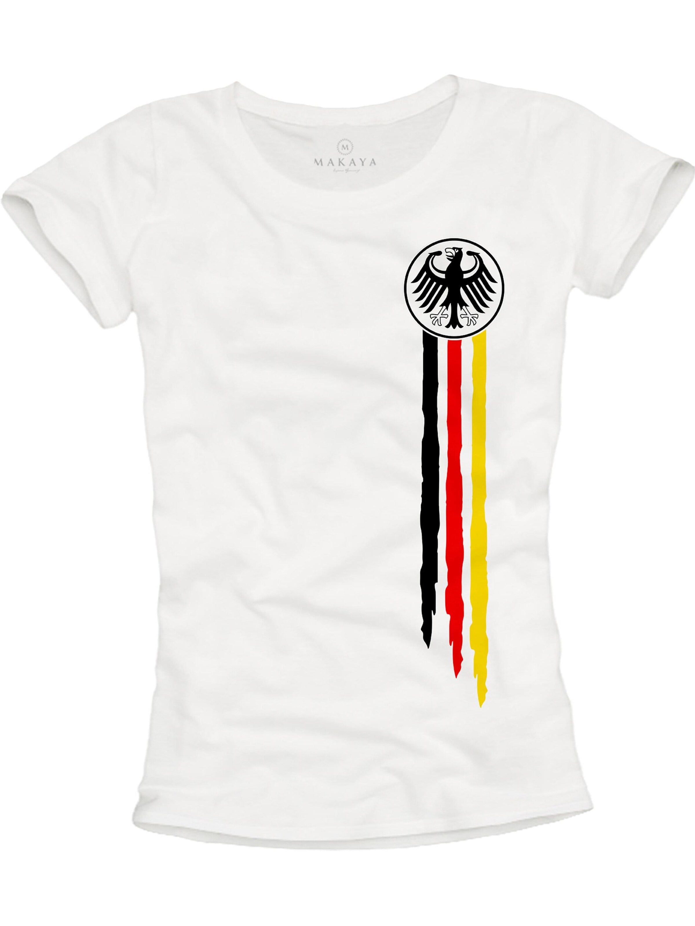 MAKAYA Shirt 'Bundesadler' in White: front