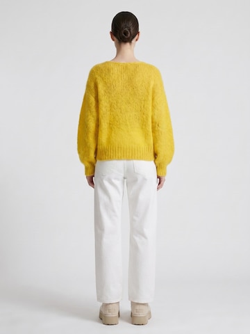 Pull-over oversize 'Milana Mohair' americandreams en jaune