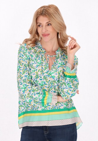 usha FESTIVAL Blouse 'Festival' in Green: front