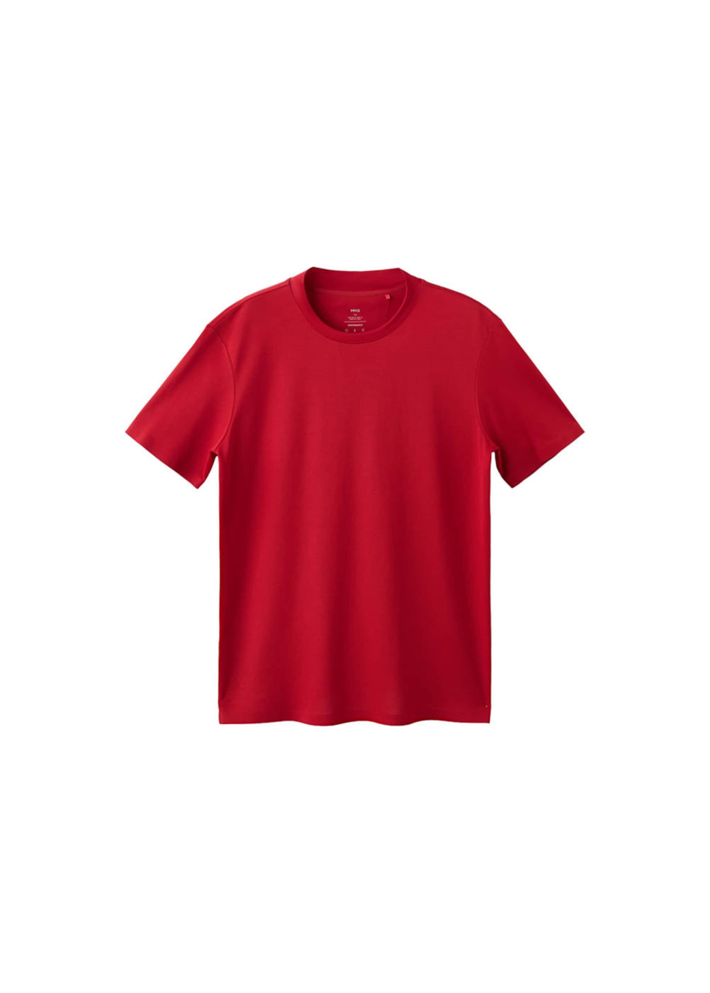 MANGO MAN Shirt 'Escala' in Red: front