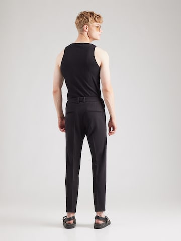 DRYKORN Конический (Tapered) Брюки со складками 'AJEND 10' в Черный