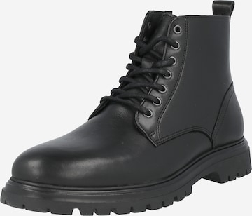 Bianco Lace-Up Boots 'Gil' in Black: front