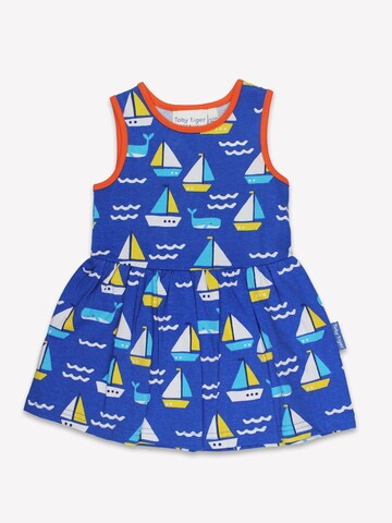 Toby Tiger Dress 'Segelboote-Druck' in Blue: front