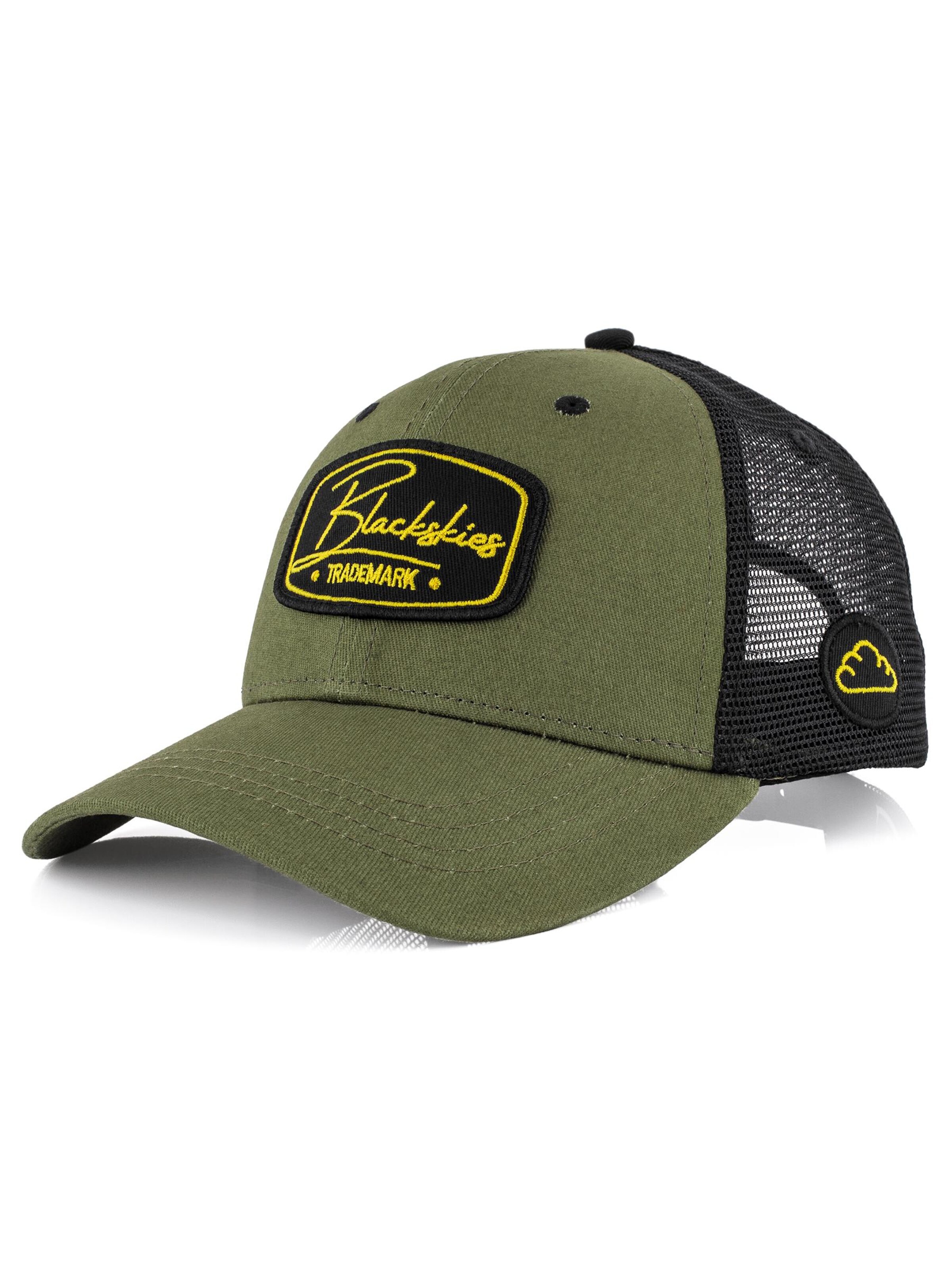 Blackskies Cap 'Race'‌‌ in Grün: Vorderseite