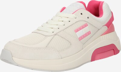Tommy Jeans Baskets basses en rose / blanc, Vue avec produit