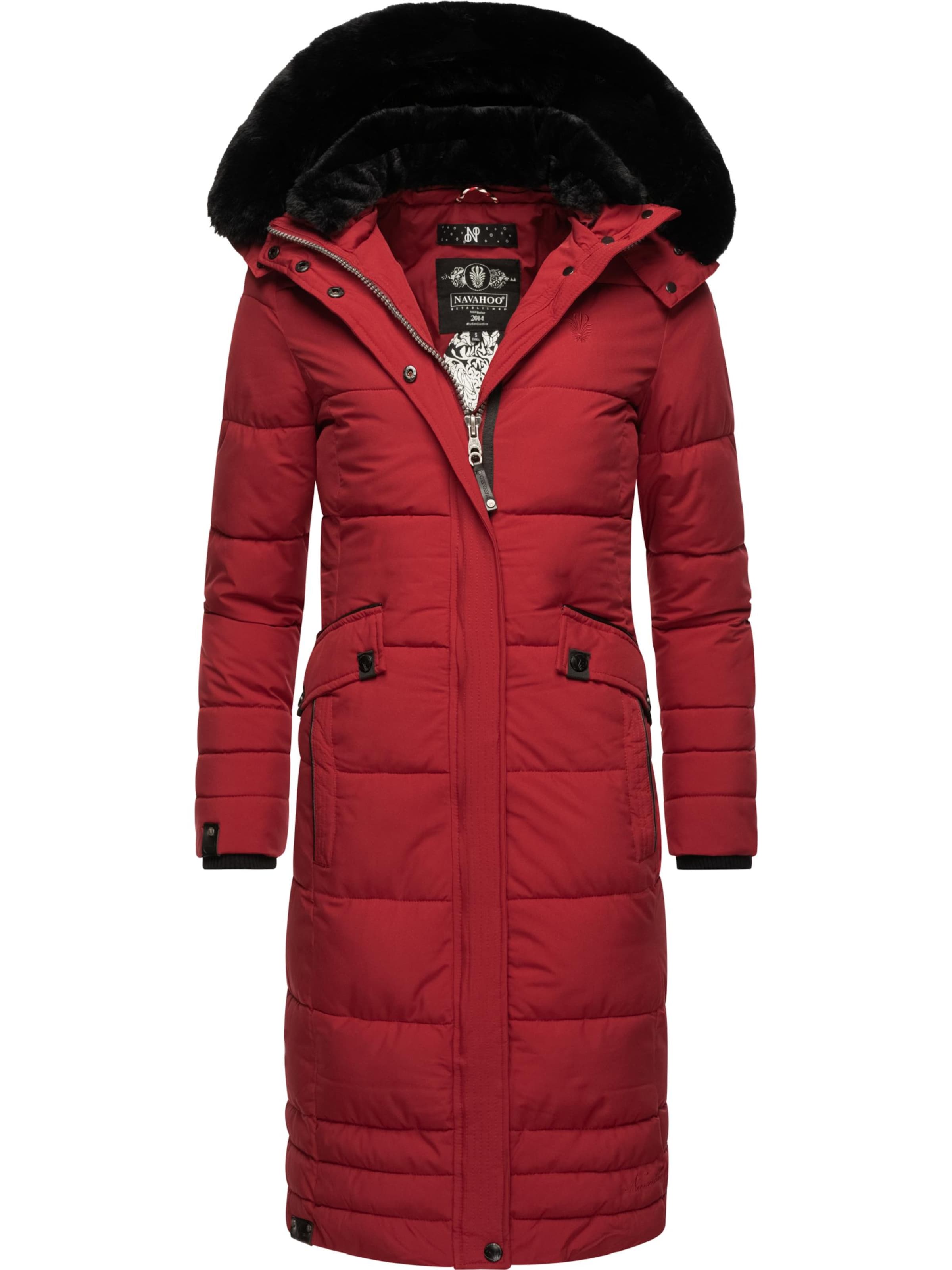 NAVAHOO Winter coat 'Fahmiyaa' in Red: front