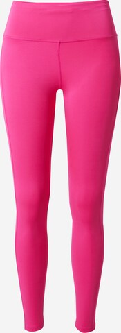 NIKE Skinny Spodnie sportowe w kolorze różowy: przód