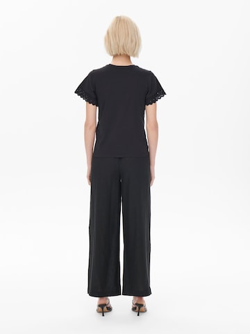 ONLY Wide leg Trousers 'TOKYO' in Black
