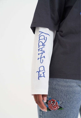 Ed Hardy - Camiseta en gris