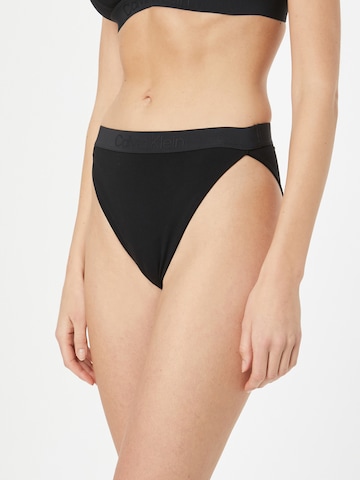 Calvin Klein Swimwear Bikinové nohavičky - Čierna: predná strana