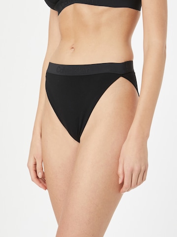 Calvin Klein Swimwear Bikini bottom in Black: front