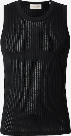 JACK & JONES Pleteni prsluk 'JORMAINE' u crna, Pregled proizvoda